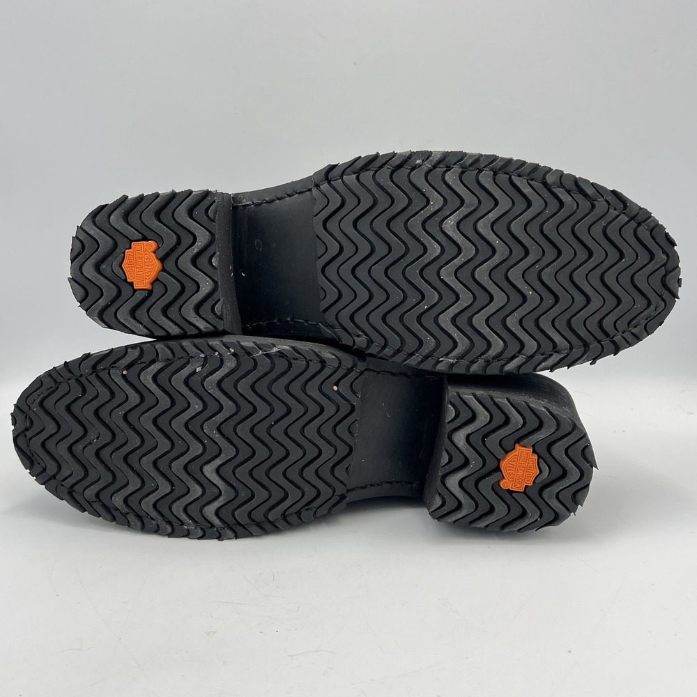 Harley Davidson Boots Womens 9 Black‎ Leather Double Buckle HD Motorcycle - Picture 8 of 10